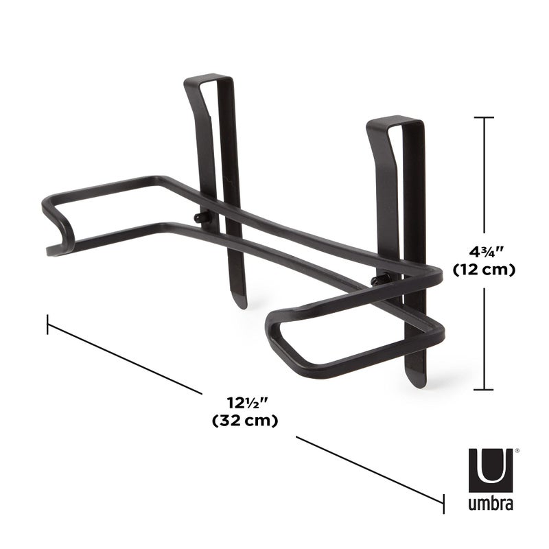 Umbra Squire Multi-Use Cabinet and Wall-Mount Paper Towel Holder for Kitchen and Bathroom, Modern Metal Design Looks Like Cast Iron, Black - Image 2